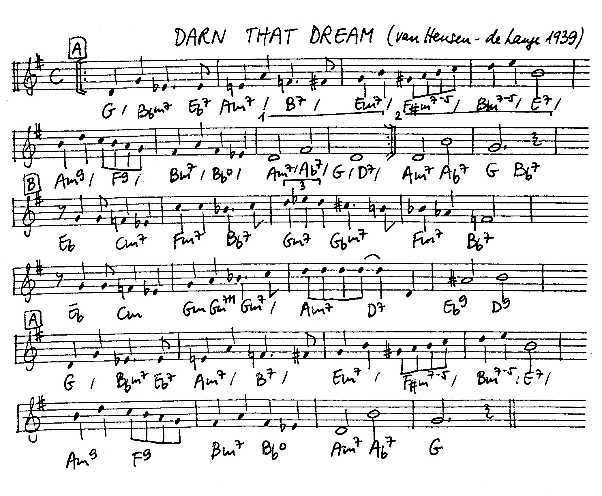 darn that dream leadsheet – book us for your next 20s or gatsby event